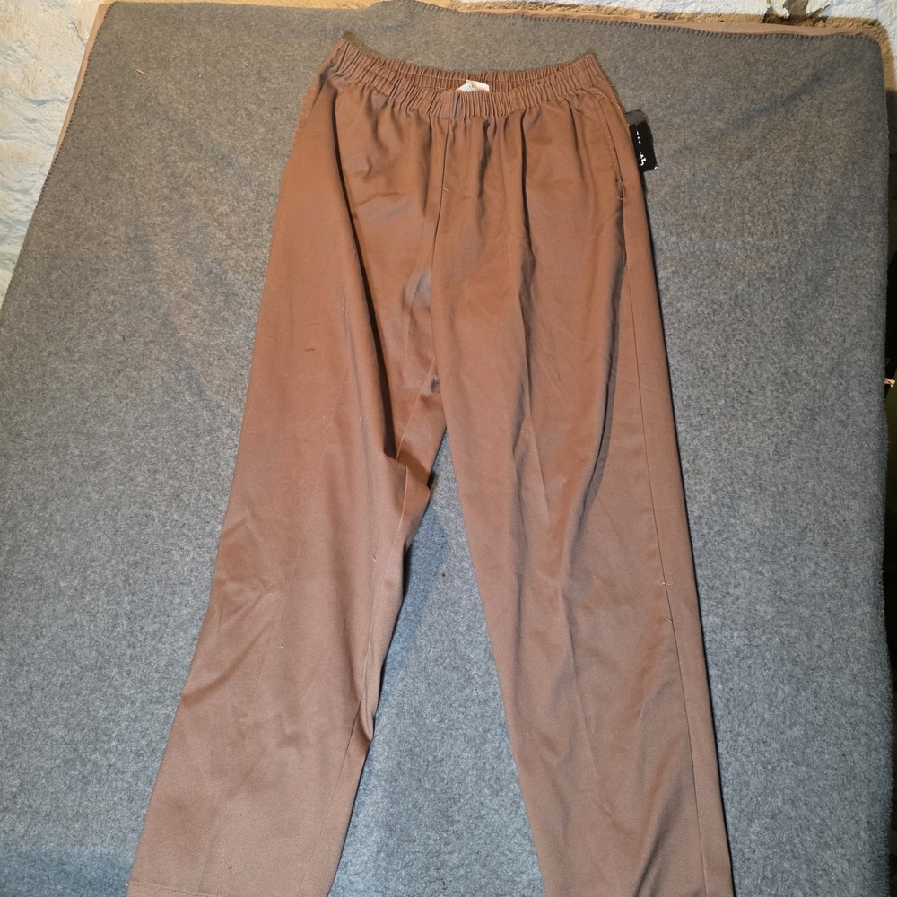 Bonworth Stretch Women's Casual Pants Elastic Pull On Acorn Large New 638